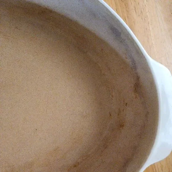 Pampered Chef Large Oval Vanilla Baking Dish Stoneware 12.5"x8.5" New Traditions - Picture 9 of 11